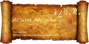 Énisz Mónika névjegykártya